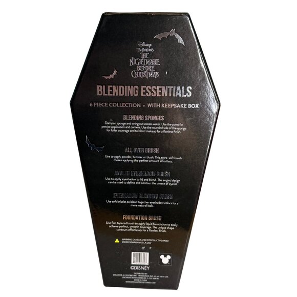 The Nightmare Before Christmas Makeup Brush & Blending Set w/ Keepsake Box - NEW - Picture 9 of 9
